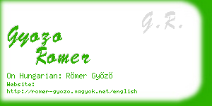 gyozo romer business card