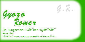 gyozo romer business card